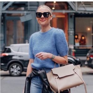 Anine Bing Mohair Puff Sleeve Sweater